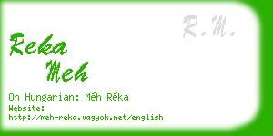 reka meh business card